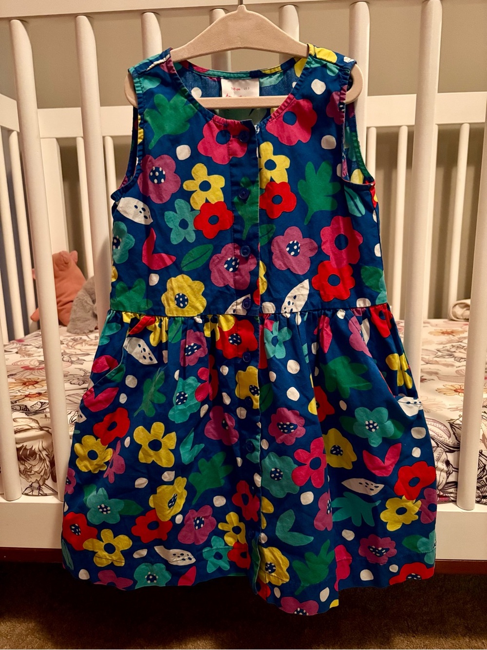 Hanna Andersson Girls Floral Dress Size 5 (110cm)